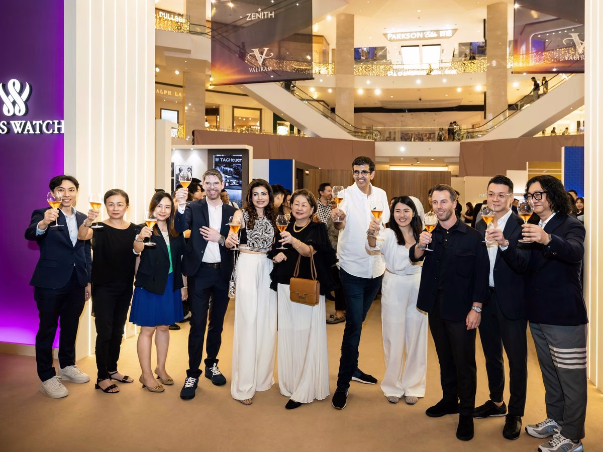 Guests celebrating at the Art of Time 2026 launch night